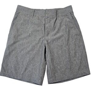 Goodfellow & Co Mens Gray Hybrid Shorts Size 28 Heathered Tropical Pocket Lining
